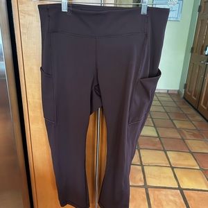 Lululemon leggings size 10. Burgundy
